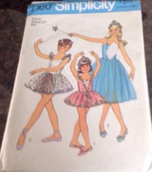 7160 1975 GIRLS BALLERINA RUFFLE COSTUME LENGTHS PATTERN 6